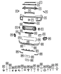 Genuine Mopar Fascia Applique 68545003AA. Fixed Price $45.62.