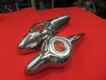 1939-40 Packard Super Eight Rear Bumper Guards And Bolts. Fixed Price $225.00.
