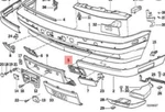 New Bmw E34 Front Bumper Trim Louvred Cover Right 51118168918 Original. Fixed Price $67.50.