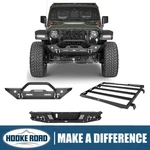 Hooke Road Roof Rack Front Rear Bumper For 2020-2026 Jeep Gladiator Jt. Fixed Price $109.35.