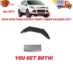 New Textured Black Front Bumper Lower Valance 2013-2016 Ford Escape 13-16. Fixed Price $129.00.