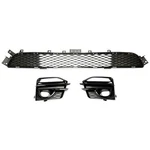 Fit 2014-17 Infiniti Q50 Sport Front Bumper Lower Black Grille +fog Light Covers. Fixed Price $47.91.