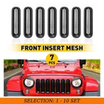 7-70X Black Front Grille Inserts Mesh Decor Cover For 2007-2018 Jeep Wrangler Jk. Fixed Price $234.08.