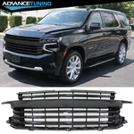 Fits 2021-2023 Chevy Tahoe Suburban Gloss Black Front Bumper Upper Mesh Grille. Fixed Price $269.99.
