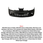 Front Bumper Cover Primed 2007-2011 Nissan Versa Sedan 2012 Hatchback. Fixed Price $162.82.