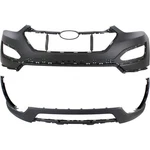 Set Of 2 Bumper Covers Facias Front Upper For Hyundai Santa Fe Sport 13-16 Pair. Fixed Price $279.49.