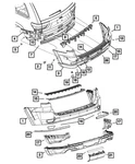 Genuine Mopar Rear Upper Fascia 68214648AC. Fixed Price $766.80.