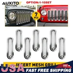 Front Insert Mesh Grille Trim Cover Honeycomb For 2007-18 Jeep Wrangler Jk 7-70X. Fixed Price $51.29.