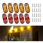 Marker Lights 2.5" Led Truck Trailer Oval Clearance Side Amber Red White. Fixed Price $25.99.
