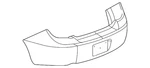 Genuine Gm Rear Bumper Cover 19120695 Qty. Fixed Price $117.76.
