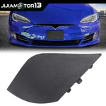 Fit For 16-21 Tesla Model & X Front Left Bumper Tow Eye Hook Cover Cap Black. Fixed Price $10.20.