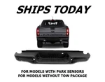 New Complete Rear Bumper Assembly 2019-2022 Ford Ranger With Sensor Holes. Fixed Price $799.88.