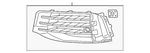 Genuine Audi Outer Grille 4M0-890-682. Fixed Price $62.60.