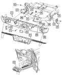 Genuine Mopar Bumper To Frame Rail Bracket Left 55077109AC. Fixed Price $81.57.