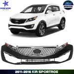 Front Bumper Cover Fascia & Headlight Assembly For 2011-2016 Kia Sportage. Fixed Price $594.00.