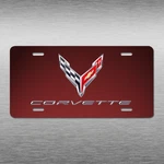 Corvette Chevrolet Carbon Fiber Look Inspired Novelty Art License Plate Auto Tag. Fixed Price $15.98.