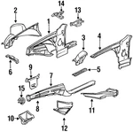 Genuine Bmw End Panel Bracket 41-14-8-122-553. Fixed Price $27.12.