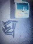 Nos Gm 9425343 Bolts Bumper Gr. .8903. Sold And Priced One Each.. Fixed Price $40.00.