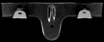 1969-69 Mustang Bumper License Bracket Fr. Fixed Price $26.67.