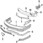 Genuine Gm Right Bumper Fascia Support 25537296. Fixed Price $16.55.