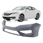 Primed Front Bumper Cover For 2016 2017 Honda Accord Ex Lx Se. Fixed Price $104.03.
