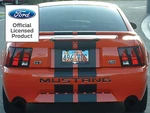 Ford Mustang Letters Rear Bumper Inserts Vinyl Decals Graphics 1999 2000 2001. Fixed Price $13.99.