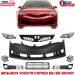 Front Bumper Cover & Headlight Assembly Kit For 2012-2014 Toyota Camry Se/se. Fixed Price $410.00.
