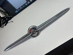 Buick Roadmaster Front Grill Chrome 1957 Car Emblem Vintage 1174408-1. Fixed Price $1250.00.