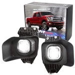 Complete Fog Lamp Kit W/ White Led Lights, Wiring, Bezels 2011-16 Ford F250. Fixed Price $80.09.