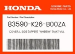Honda Genuine Cover, L. Side (upper) *NHB81M* (mat Vulcan Silver Metallic) -. Fixed Price $33.03.