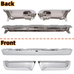 3PCS Rear Step Bumper Face Bar+end Caps Lh+rh For Toyota 4RUNNER SR5 1990-1995. Fixed Price $286.65.