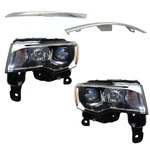 Headlight Kit For 2017-2021 Jeep Grand Cherokee Left Right Halogen Assembly 4 Pc. Fixed Price $291.76.