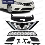 10PCS For Sentra 2016-2019 Front Bumper Upper Chrome Grille Brackets Lower Mesh. Fixed Price $84.96.