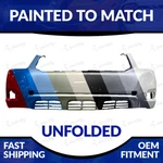 New Painted Match 2008-2010 Toyota Highlander Unfolded Front Bumper. Fixed Price $275.98.