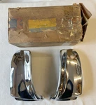 Nos Mopar 1955-56 Dodge Front Bumper Wings D500 Custom Royal Lancer Coronet Pair. Fixed Price $849.99.