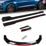Evargc Universal Car Body Kit - Front Bumper Lip Spoiler Splitter Air Dam, Side. Fixed Price $193.01.
