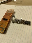 Mopar Nos 1/4 Panel Nameplate "custom" 57-58 Plymouth Savoy S/wagon. Fixed Price $95.00.
