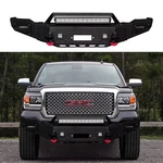 Steel Front Bumpers With Winch Seat & Light Bar Fits 2014-2015 Gmc Sierra 1500. Fixed Price $689.00.