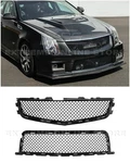 For 09-15 Cadillac Cts-v Factory Glossy Black Front Upper Lower Badgeless Grille. Fixed Price $219.98.