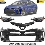 Front Bumper Cover Fascia Paintable & Grille Kit For 2017-2019 Toyota Corolla. Fixed Price $353.45.
