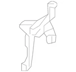 Genuine Mazda Bumper Cover Bracket N243-50-161A. Fixed Price $18.33.