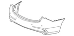 Genuine Acura Face Rear Bumper (dot) 04715-TZ3-A51ZZ. Fixed Price $407.42.