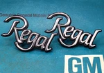 Gm Nos 78 79 80 81 83 Buick Regal Sail Panel Roof Emblems With Pins. Fixed Price $79.95.