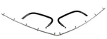Corvette C3 Front Bumper Cover Retainer Set Piece 1973-1974. Fixed Price $101.99.