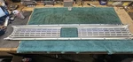 1962 Ford Fairlane 500 Rear Tail Light Filler Trunk Chrome Trim Molding. Fixed Price $375.00.