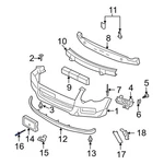 Ford Explorer 2006-2010 W706610S417 Bumper Cover Retainer. Fixed Price $30.49.