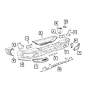 Genuine Mopar Bumper End Cap Left 68231989AA. Fixed Price $78.60.