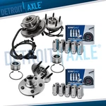 Front Rear Wheel Bearings Hubs W/ 20PC Lug Nuts Ford Explorer Mountaineer. Fixed Price $235.90.