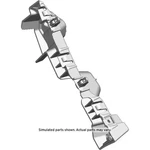 Genuine Gm Driver Side Front Bumper Fascia Guide 84709616. Fixed Price $10.91.