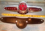 Vintage 1953 Buick Eight Super Trunk Lid Emblem 1346780 With Rubber Pad. Fixed Price $453.00.